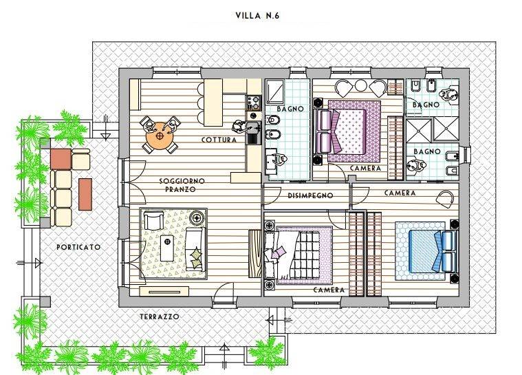 Villa 6 planimetria