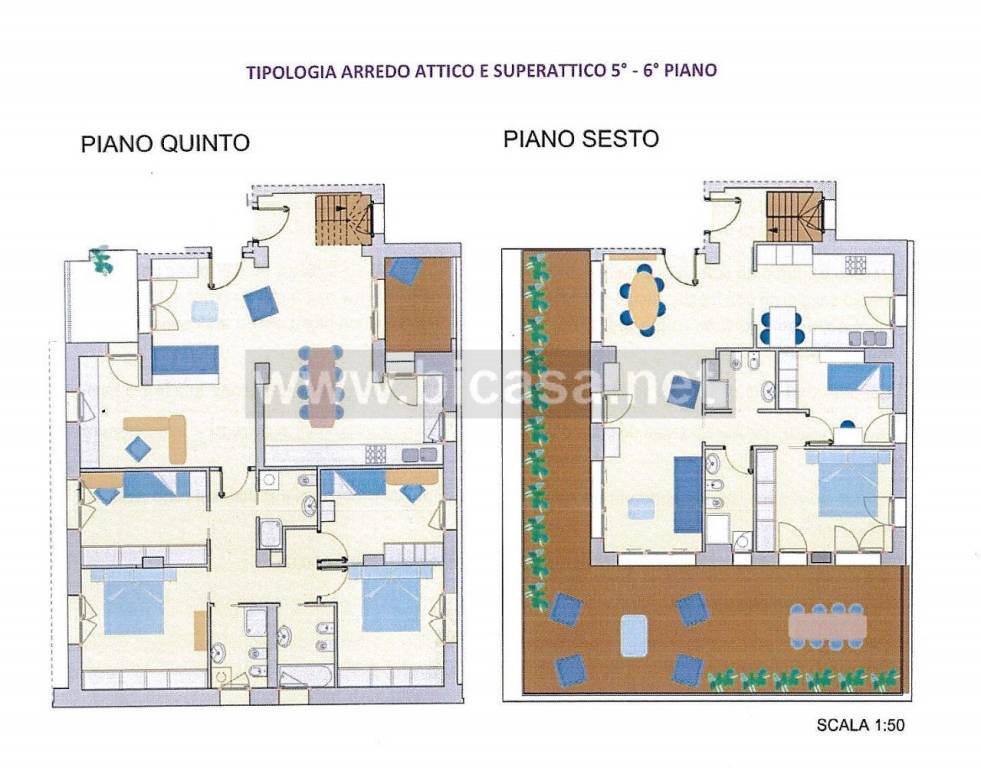 planimetria attico 5°e 6°