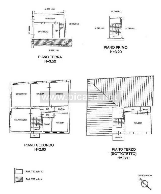 planimetria 2° piano