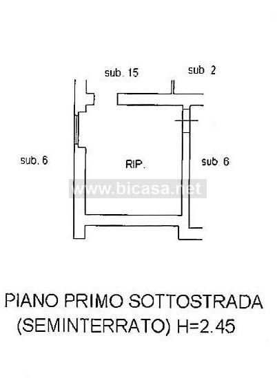 ripostiglio piano sottostrada