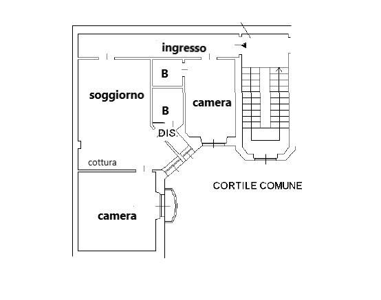 planimetria annuncio bn p3 75 mq