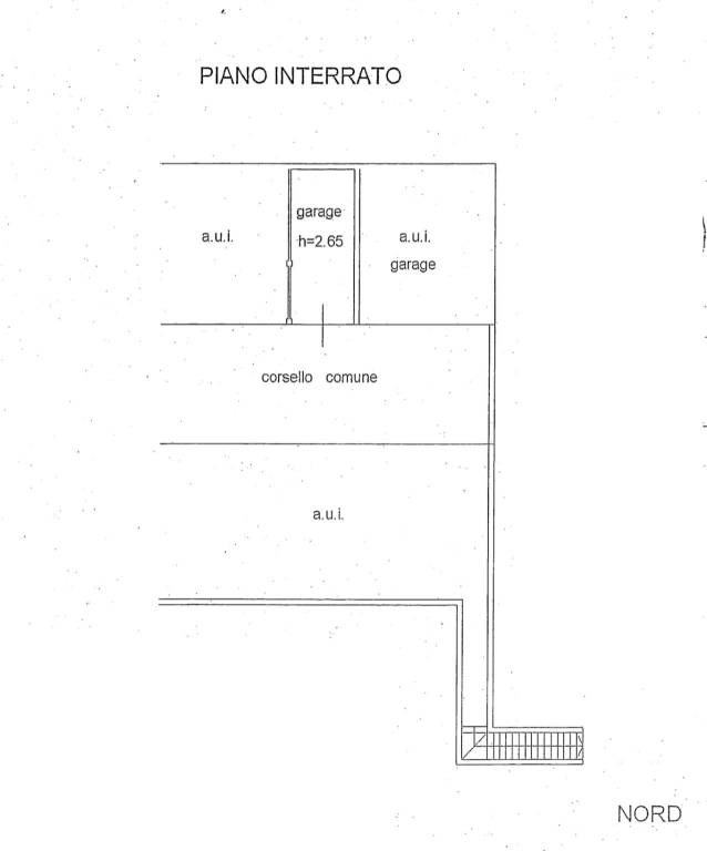 Piano interrato box