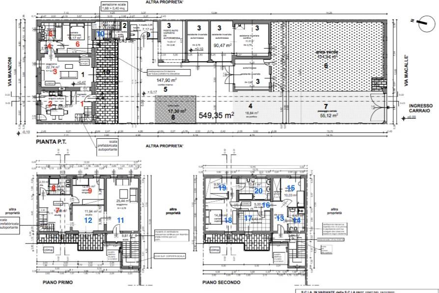 0 planimetria casa con locali numerati