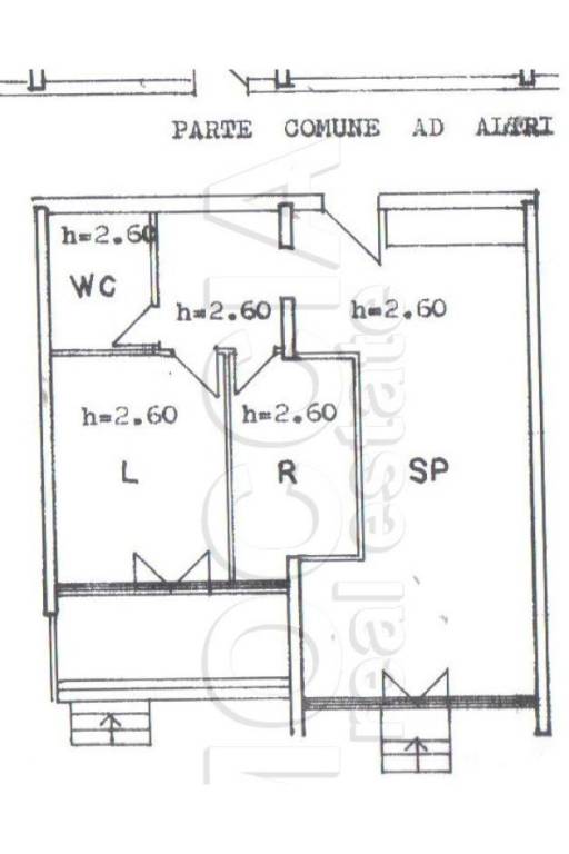 trilocale con un bagno