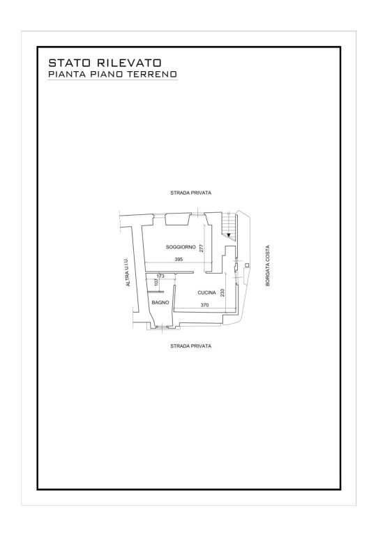 STATO RILEVATO PIANO TERRENO 1