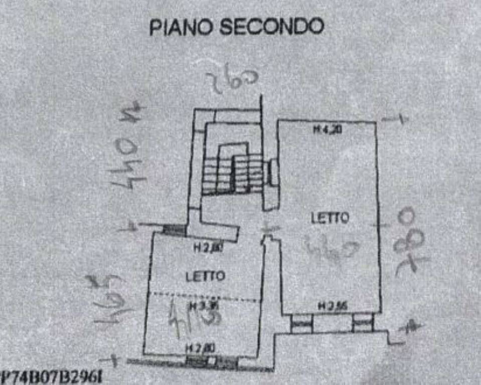 planimetria piano secondo