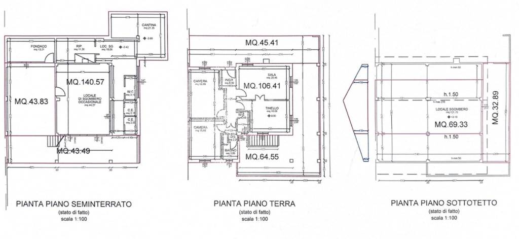 pianta villa spoltore