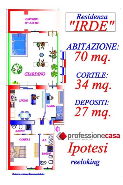 Planimetria IPOTESI Residenza Irde