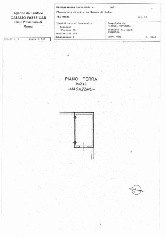 plan omero 39 magazzino