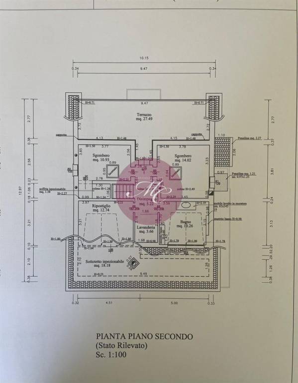 PIANTA PIANO SECONDO