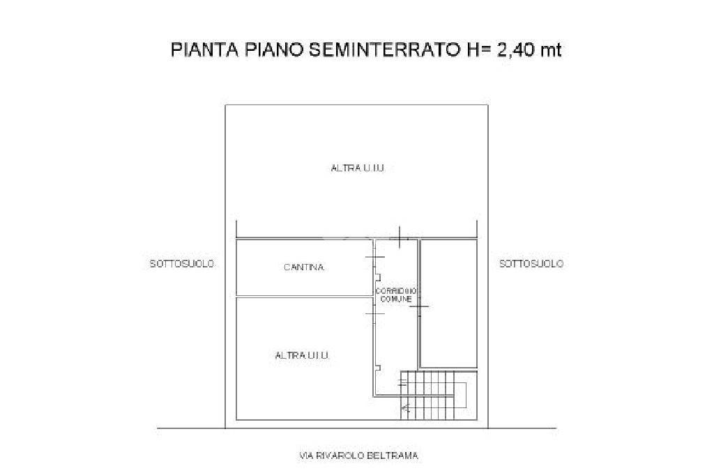 Planimetria seminterrato