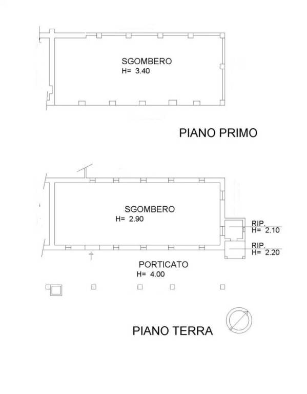 stalla, fienile e portico