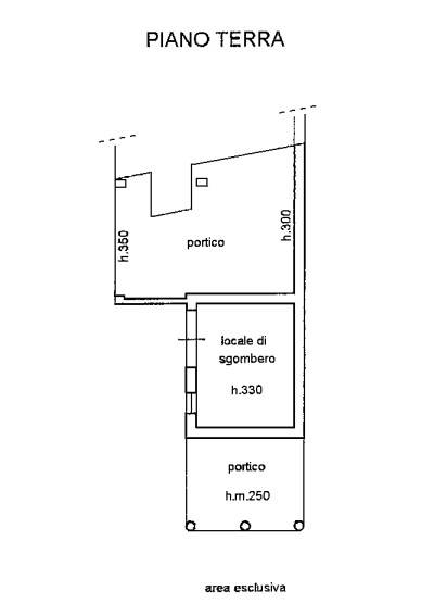 Piantina portico - locale sgombro