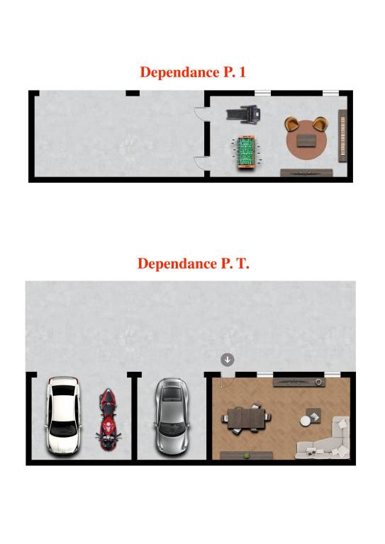 Render dependance - magazzino - garage