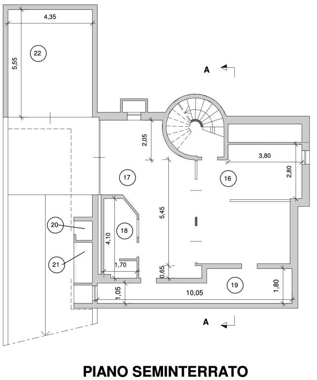 planimetria seminterrato