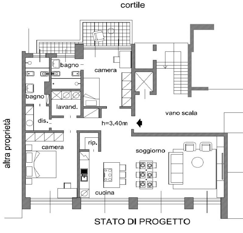 LAYOUT PROGETTO TRILOCALE