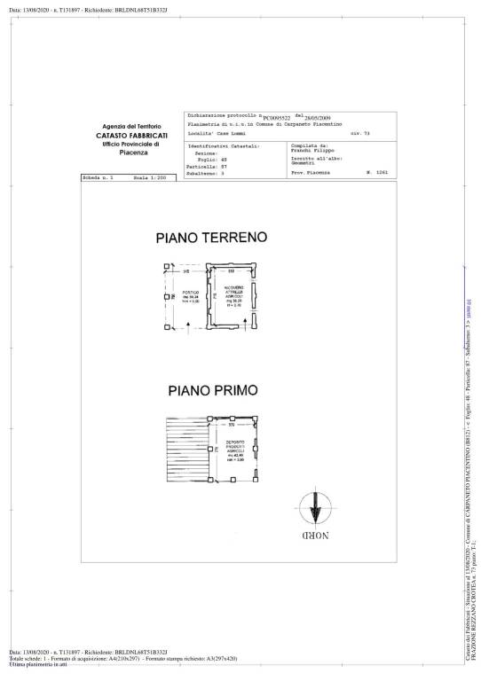 Scheda catatale fienile D10 1