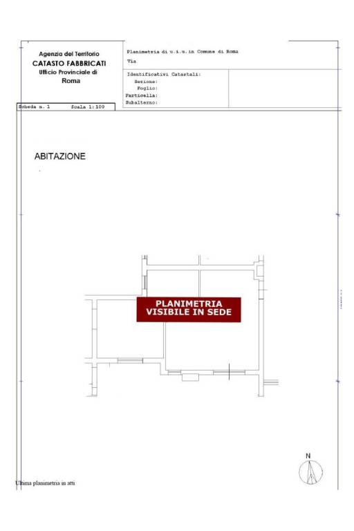 Planimetria visibile in sede