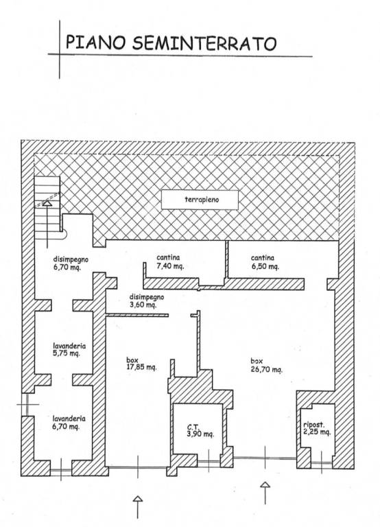 planimetria box e cantina