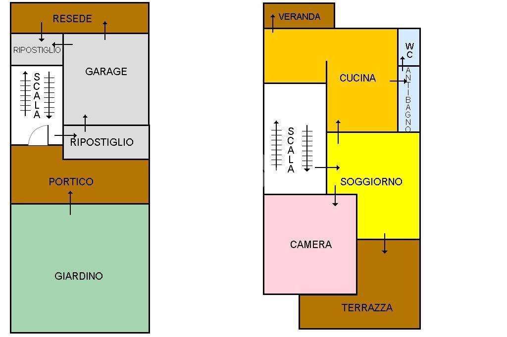 PLANIMETRIA PIANO TERRA E 1° PIANO