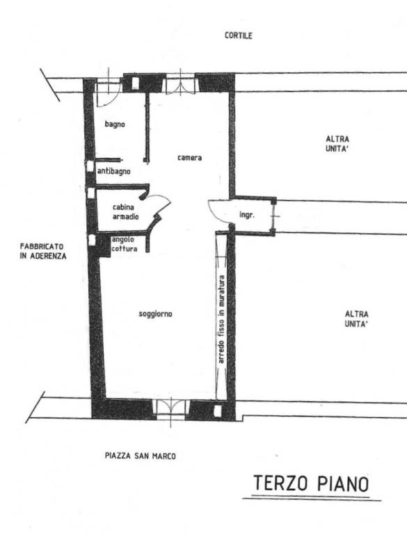 Planimetria 3° piano