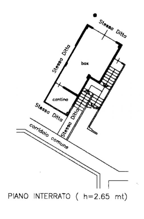 planimetria box e cantina