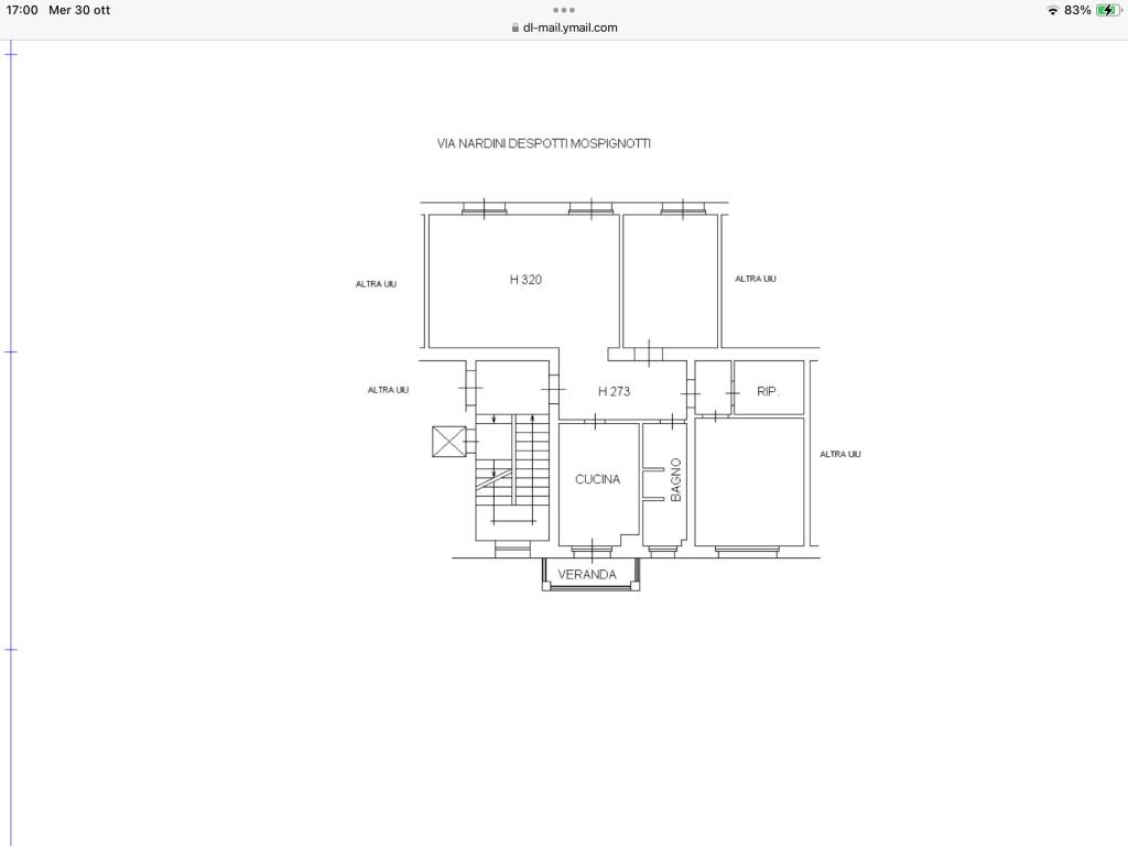 PLAN VIA NARDINI s.d