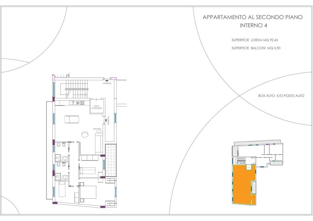 planimetria  Piazza Castello int 4