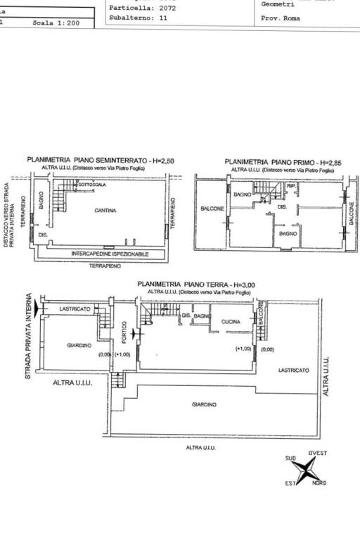 PLANIMETRIA ABITAZIONE 1