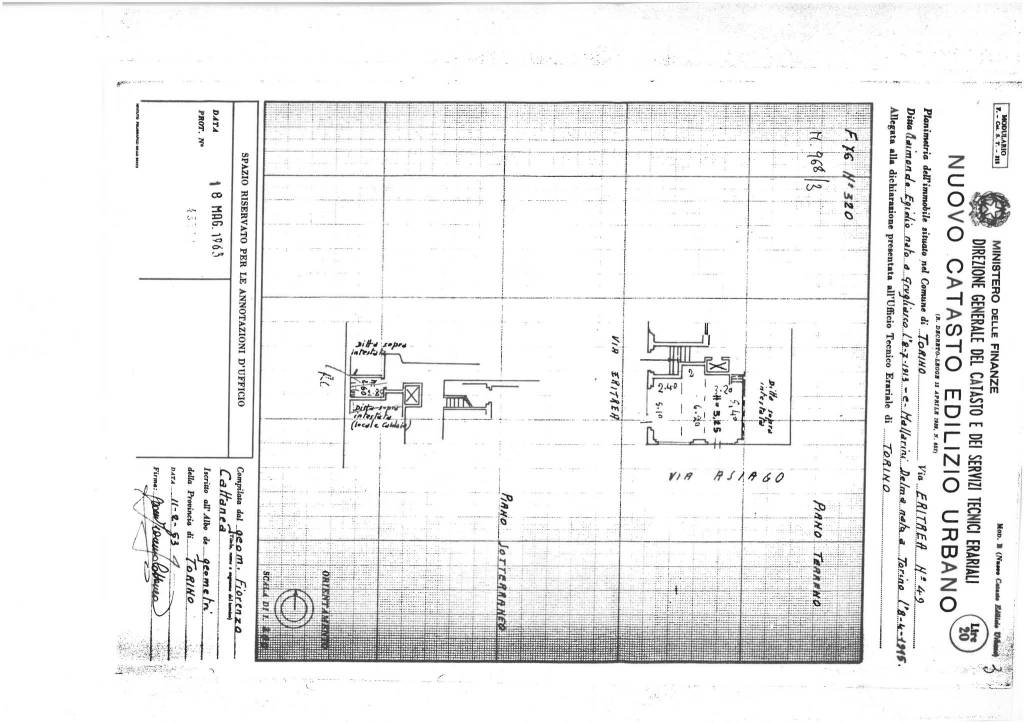 Planimetria Catastale 1 Via Eritrea 49 1