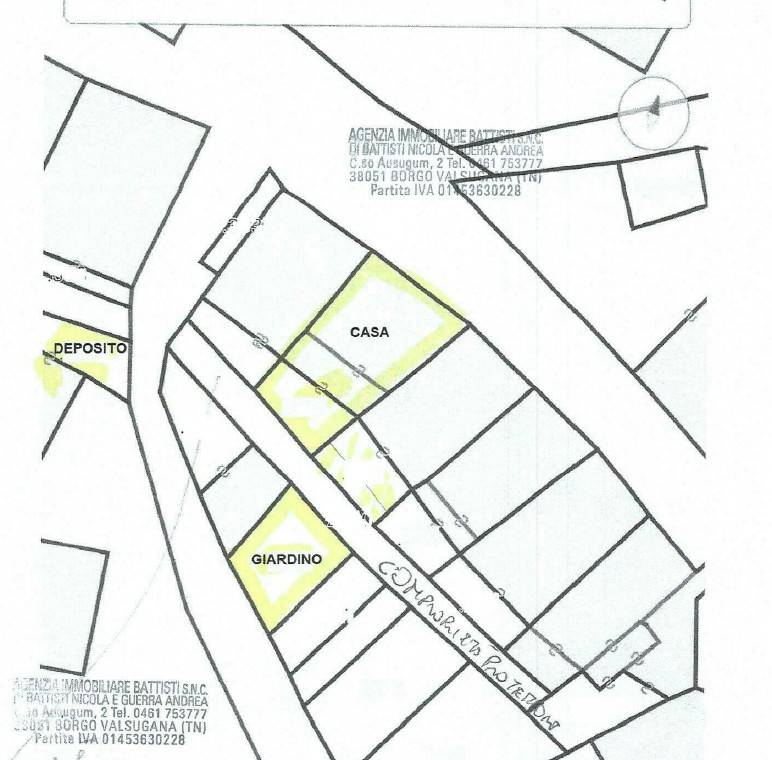 mappa casa strigno 