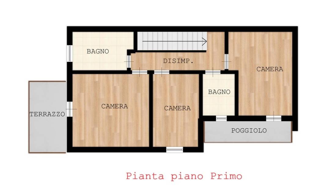 Pianta piano primo