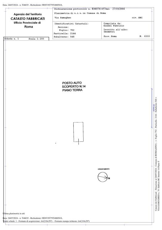 PLANIMETRIA POSTO AUTO INT 14 1