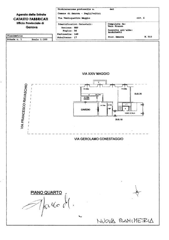 pianta xxiv maggio 1