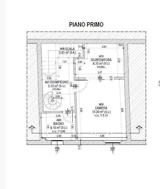 planimetria piano primo