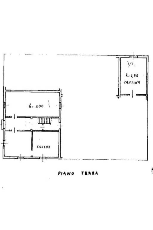 Planimetria piano terra casa 