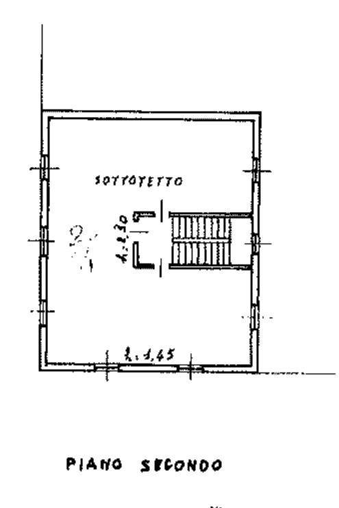 Planimetria Piano sottotetto