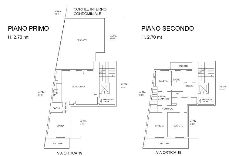 Planimetria Via Ortica 19