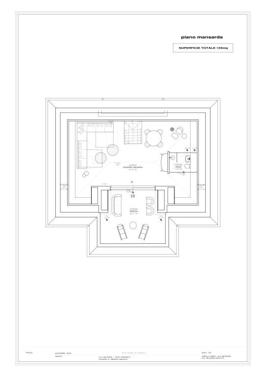 VILLA BELVEDERE_MANSARDA CON ARREDO -Model A2 1