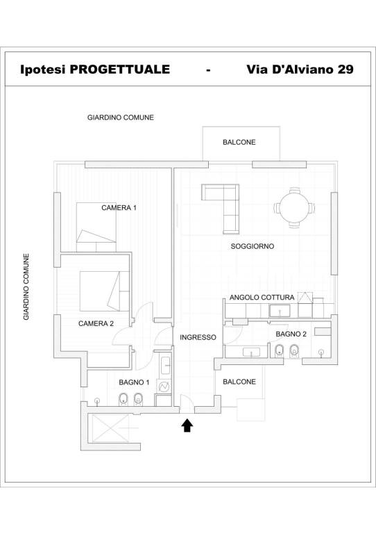 Ipotesi progettuale 2 - D'Alviano 1