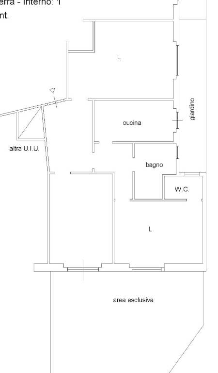 planimetria abitazione ridimensionata