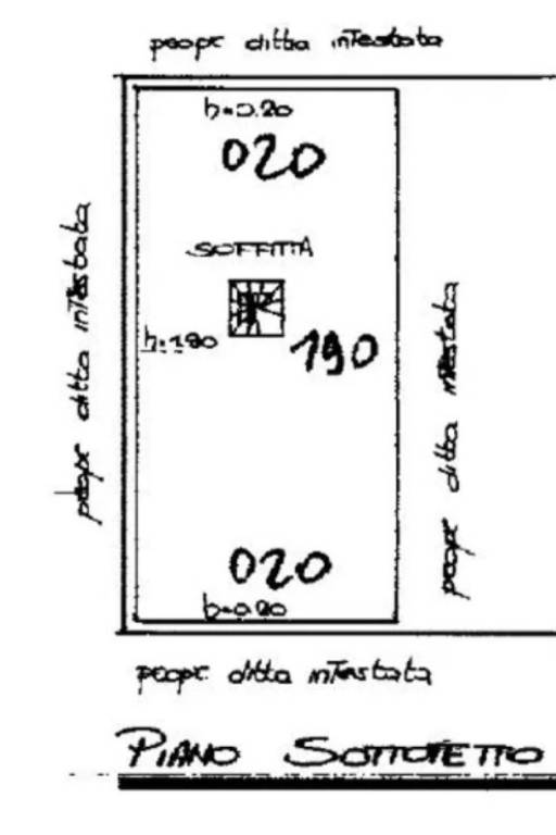 Pianta Piano Sottotetto