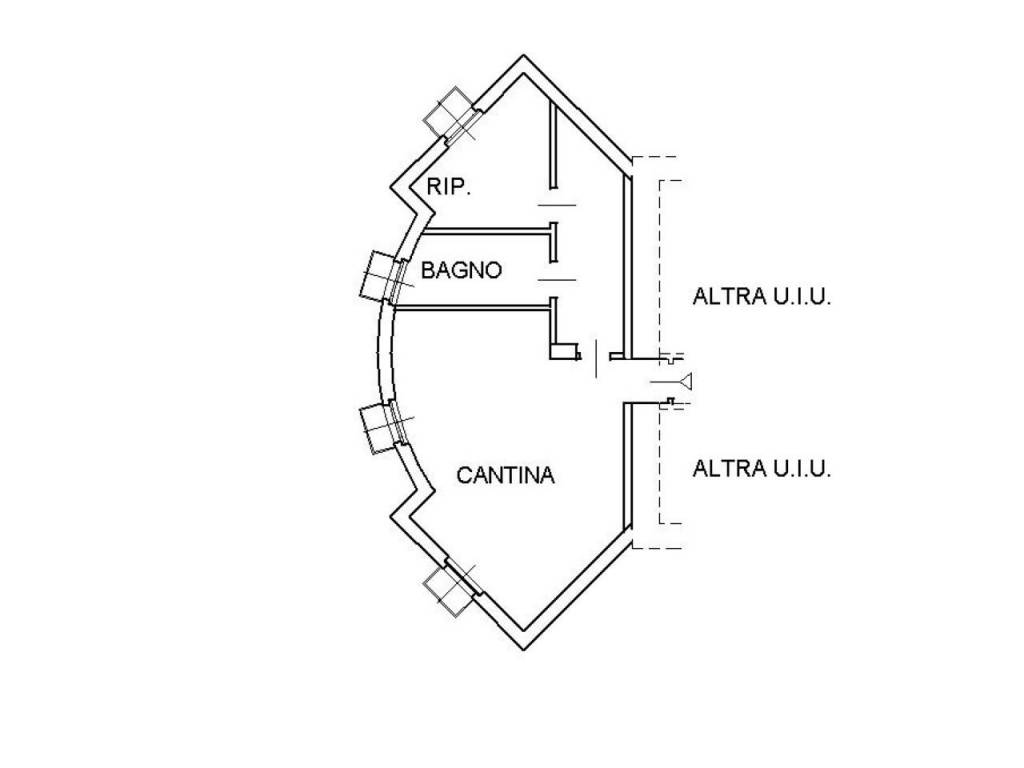 Plan AA.4187 piano seminterrato