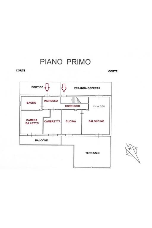 Planimetria primo piano