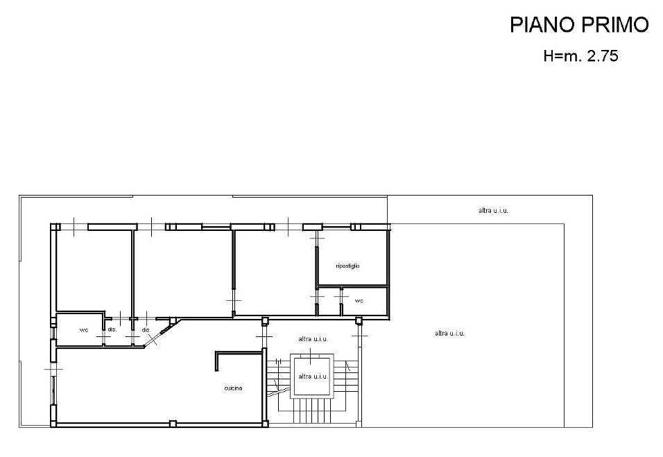 PLANIMETRIA PALAZZINA -1°P APPARTAMENTO