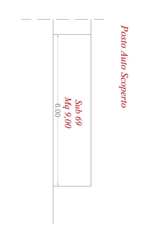 Planimetria Posto auto scoperto Mansarda B (1) 1