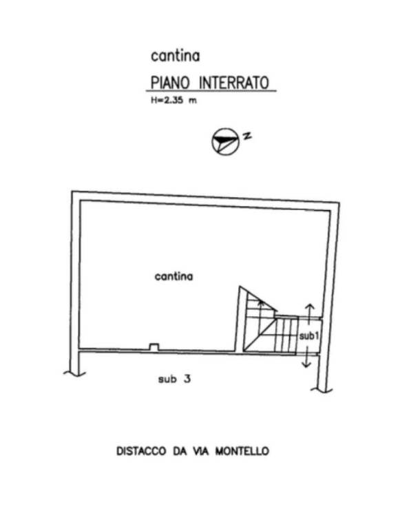 Planimetria Cantina