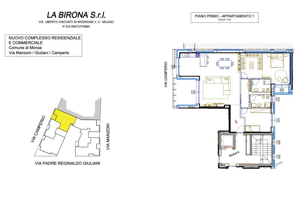 LA BIRONA-App. 1 - Piano 1°