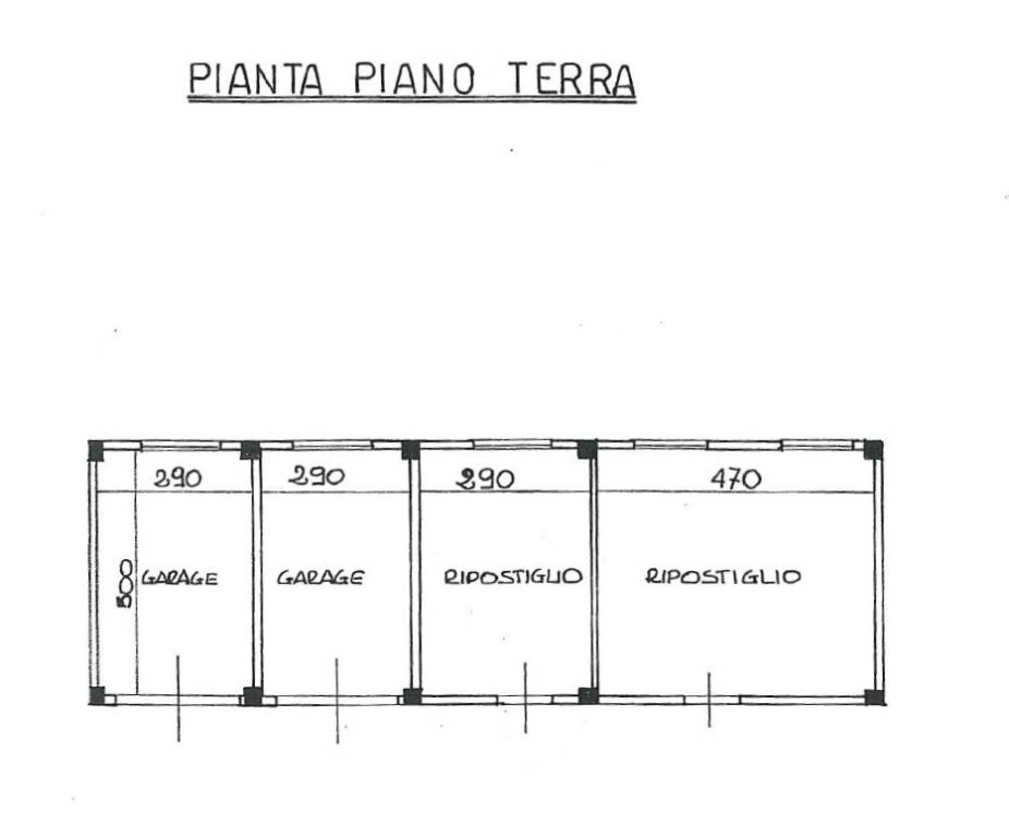 planimetria garage - ripostigli esterni