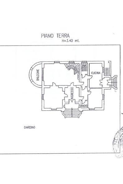 Planimetria piano terra Via Panorama